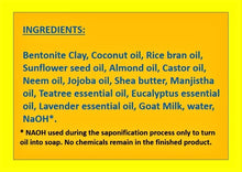 Load image into Gallery viewer, Bentonite Clay Goat Milk Soap (Certified Organic Ingredients) - Oily Skin.