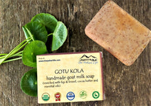 Load image into Gallery viewer, Gotu kola Goat Milk Soap with Figs & Fennel (Certified Organic Ingredients) - Dry Skin.