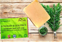 Load image into Gallery viewer, Rosemary & Liquorice Goat Milk Soap (Certified Organic Ingredients) - Normal Skin.