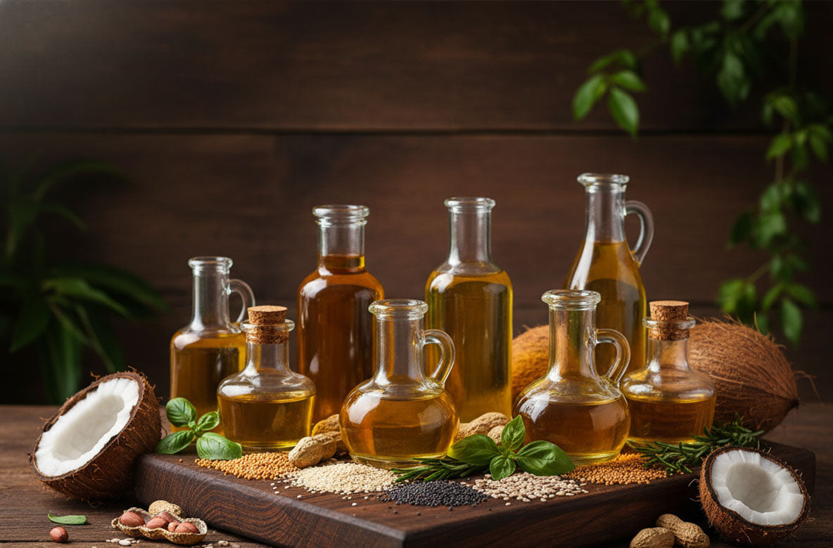 Cooking oils selection