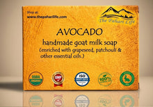 Load image into Gallery viewer, Avocado Goat Milk Soap (Certified Organic Ingredients) - All skin types.