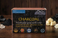 Load image into Gallery viewer, Charcoal Goat Milk Soap with White Willow Bark (Certified Organic Ingredients) - Oily Skin.