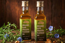 Load image into Gallery viewer, Cold Pressed Flaxseed Oil (Certified Organic)