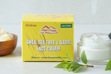 Load image into Gallery viewer, Shea, Teatree &amp; Basil Face Cream (Oily Skin) - Certified Organic