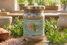 Load image into Gallery viewer, Marjoram Infused Himalayan Pink Salt