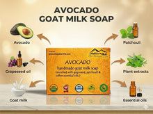 Load image into Gallery viewer, Avocado Goat Milk Soap (Certified Organic Ingredients) - All skin types.
