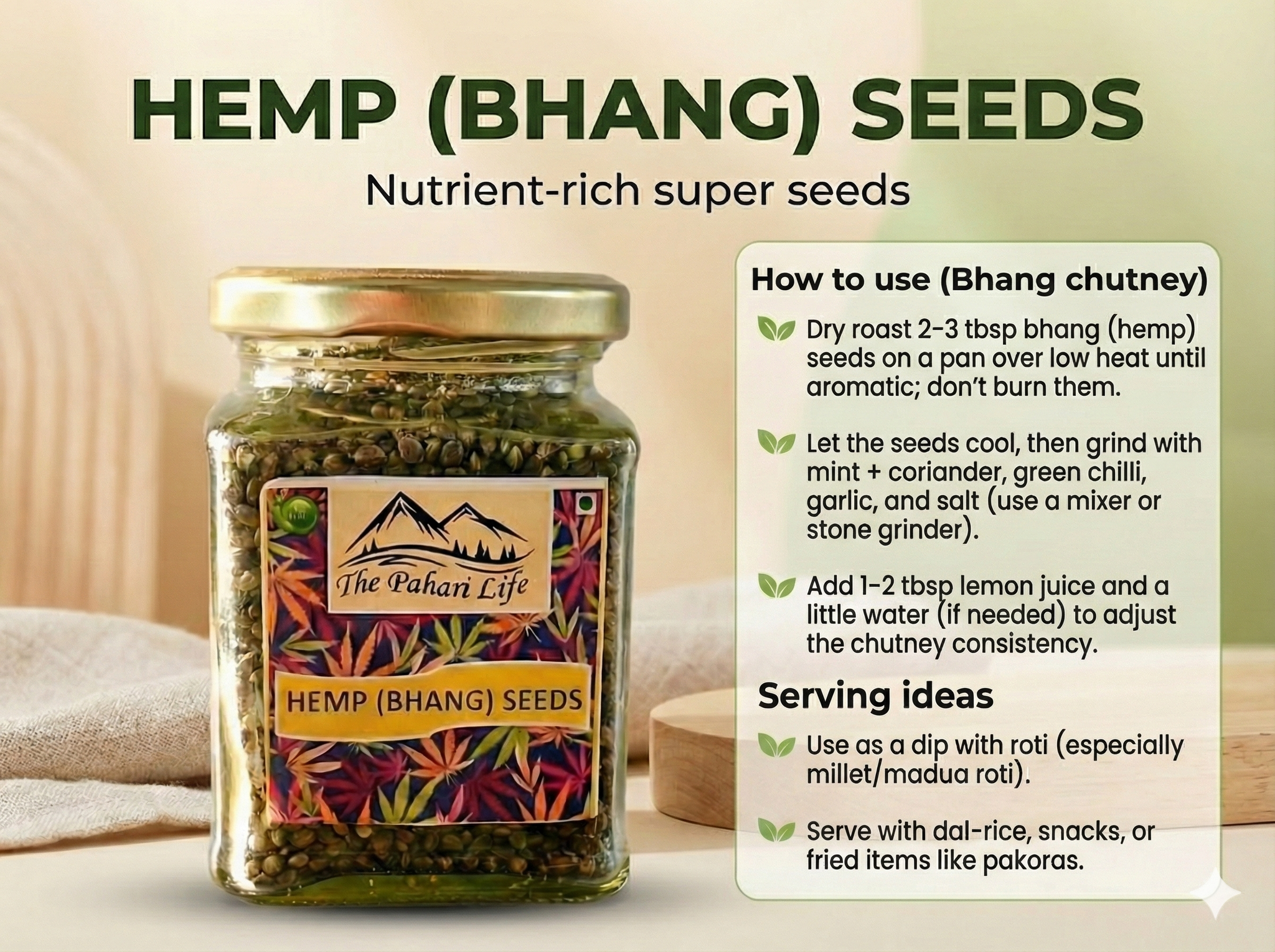 bhang plant seeds Bhang (Hemp Seeds) / The Pahari Life