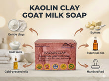 Load image into Gallery viewer, Kaolin Clay Goat Milk Soap (Certified Organic Ingredients) - Sensitive Skin.