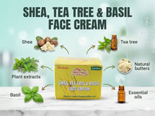 Load image into Gallery viewer, Shea, Teatree &amp; Basil Face Cream (Oily Skin) - Certified Organic