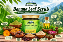 Load image into Gallery viewer, Banana Leaf Scrub - 100% Natural &amp; Organic.