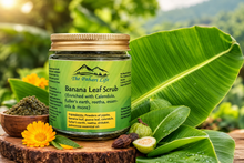 Load image into Gallery viewer, Banana Leaf Scrub - 100% Natural &amp; Organic.