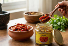 Load image into Gallery viewer, Homemade Pahari Bharwan Red Chilli Pickle