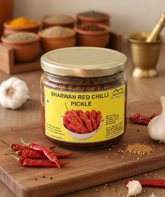 Homemade Pahari Bharwan Red Chilli Pickle