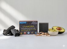 Load image into Gallery viewer, Charcoal Goat Milk Soap with White Willow Bark (Certified Organic Ingredients) - Oily Skin.
