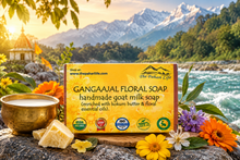 Load image into Gallery viewer, Gangaajal Floral Soap (Certified Organic Ingredients) - Dry Skin
