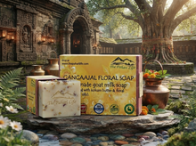 Load image into Gallery viewer, Gangaajal Floral Soap (Certified Organic Ingredients) - Dry Skin