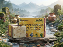 Load image into Gallery viewer, Gangaajal Floral Soap (Certified Organic Ingredients) - Dry Skin