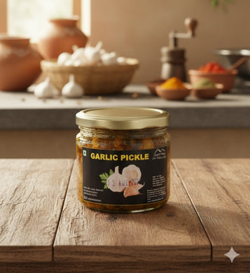 Homemade Pahari Garlic Pickle