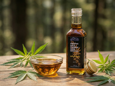 Cold Pressed Hemp Seed Oil - (Certified Organic)
