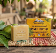 Load image into Gallery viewer, Mango Butter Goat Milk Soap - Cold Pressed &amp; Certified Organic