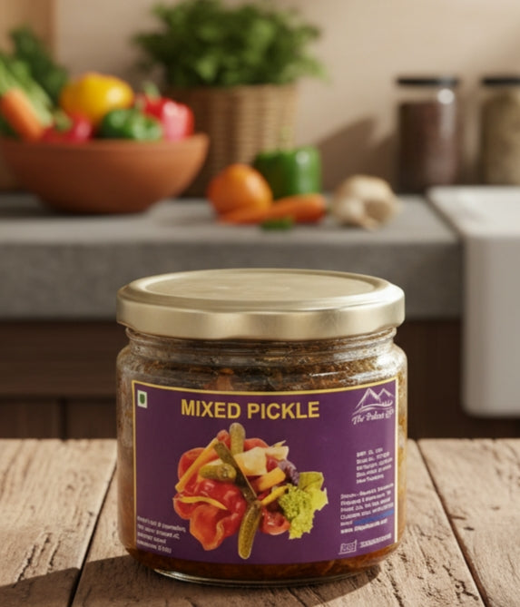 Homemade Pahari Mixed Pickle