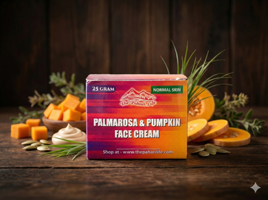 Palmarosa & Pumpkin Face Cream (Normal Skin) - Certified Organic