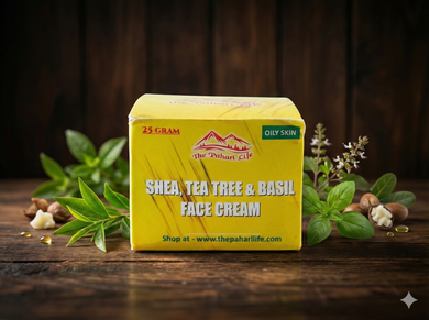 Shea, Teatree & Basil Face Cream (Oily Skin) - Certified Organic