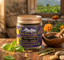 Load image into Gallery viewer, Tea tree and Basil Scrub (100% Natural Ingredients)