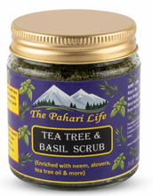 Load image into Gallery viewer, Tea tree and Basil Scrub (100% Natural Ingredients)