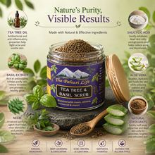 Load image into Gallery viewer, Tea tree and Basil Scrub (100% Natural Ingredients)
