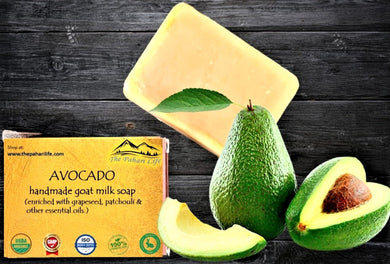 Avocado Goat Milk Soap (Certified Organic Ingredients) - All skin types.