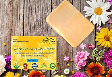 Gangaajal Floral Soap (Certified Organic Ingredients) - Dry Skin