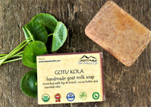 Load image into Gallery viewer, Gotu kola Goat Milk Soap with Figs &amp; Fennel (Certified Organic Ingredients) - Dry Skin.