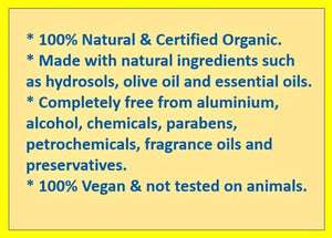 Geranium Blend Natural Body Deodorant - Certified Organic