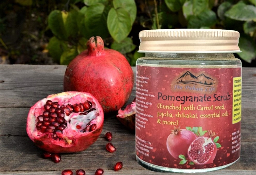 Pomegranate Scrub 100% Natural – The Pahari Life
