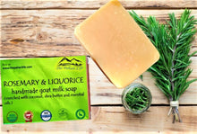 Load image into Gallery viewer, Rosemary &amp; Liquorice Goat Milk Soap (Certified Organic Ingredients) - Normal Skin.